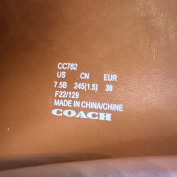 COACH Ciara Boots US 7.5B Leather - Picture 6 of 6